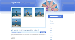 Desktop Screenshot of joga-kalisz.pl